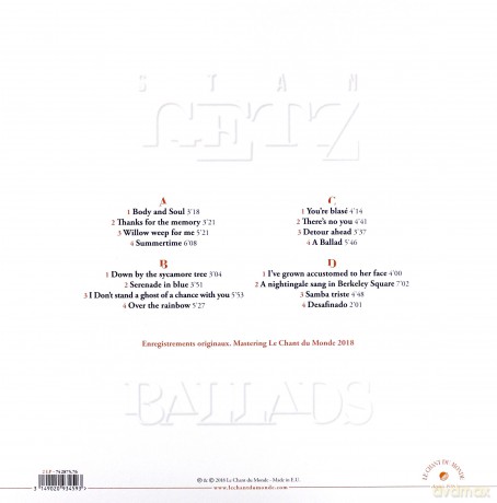 Stan Getz: Ballads [2xWinyl]
