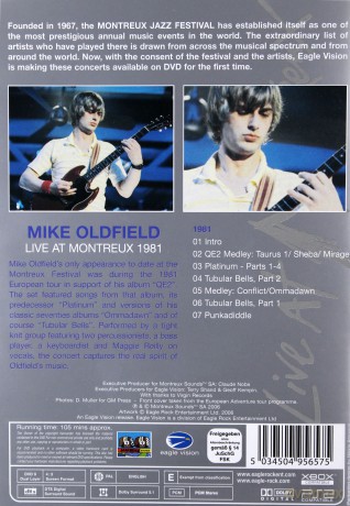 Mike Oldfield: Live At Montreux [DVD]