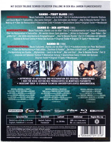 Rambo Trilogy [3xBlu-Ray 4K]+[3xBlu-Ray]
