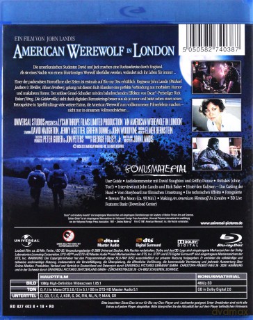 An American Werewolf in London (Amerykański wilkołak w Londynie) [Blu-Ray]