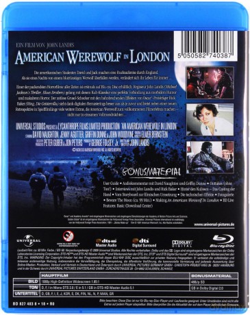 An American Werewolf in London (Amerykański wilkołak w Londynie) [Blu-Ray]