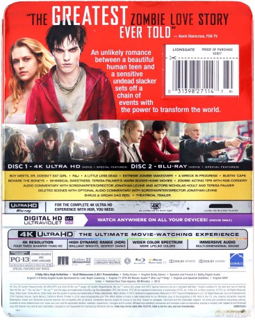 Warm Bodies (Wiecznie żywy) [Blu-Ray 4K]+[Blu-Ray]