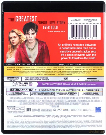 Warm Bodies (Wiecznie żywy) [Blu-Ray 4K]+[Blu-Ray]