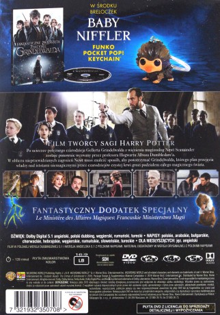 Fantastyczne Zwierzęta: Zbrodnie Grindelwalda z Breloczkiem Funko [DVD]