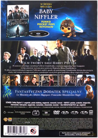 Fantastyczne Zwierzęta: Zbrodnie Grindelwalda z Breloczkiem Funko [DVD]