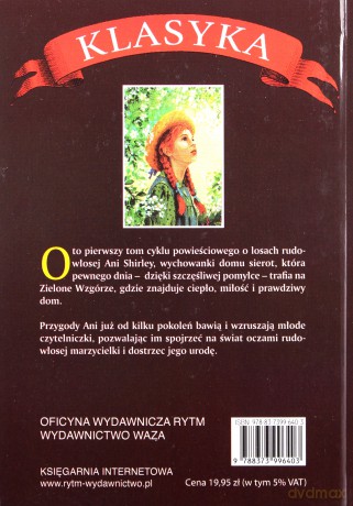 Ania z Zielonego Wzgórza - Lucy Maud Montgomery [KSIĄŻKA]