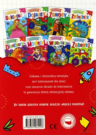 Pojazdy. Kolorowanki przedszkolaka [KSIĄŻKA]