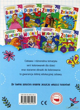 Sukienki. Kolorowanki przedszkolaka [KSIĄŻKA]