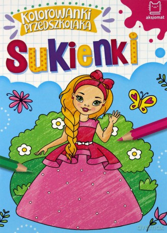 Sukienki. Kolorowanki przedszkolaka [KSIĄŻKA]