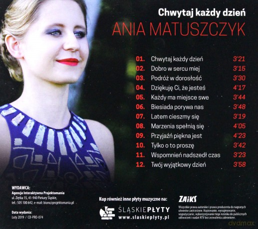 Ania Matuszczyk: Chwytaj każdy dzień [CD]