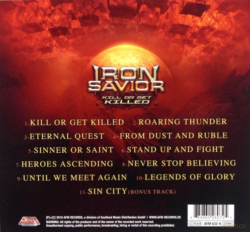 Iron Savior: Kill Or Get Killed (digipack) [CD]