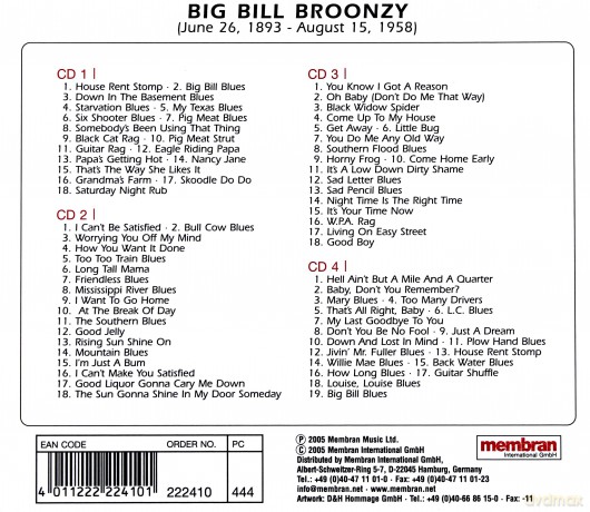 Big Bill Broonzy: Quadromania, Jazz Edition [4CD]