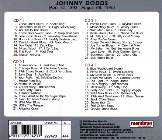 Johnny Dodds: Quadromania, Jazz Edition [4CD]