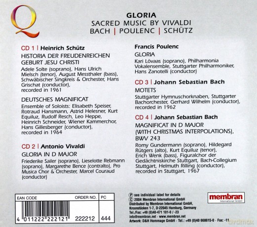 Quadromania: Gloria [4CD]