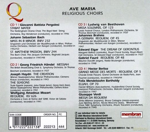 Quadromania: Ave Maria [4CD]