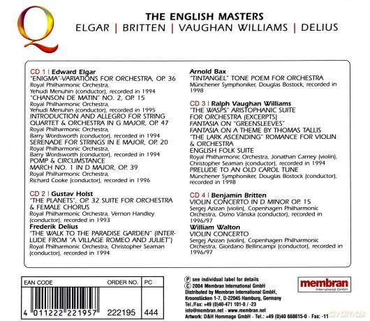 Quadromania: The English Masters [4CD]