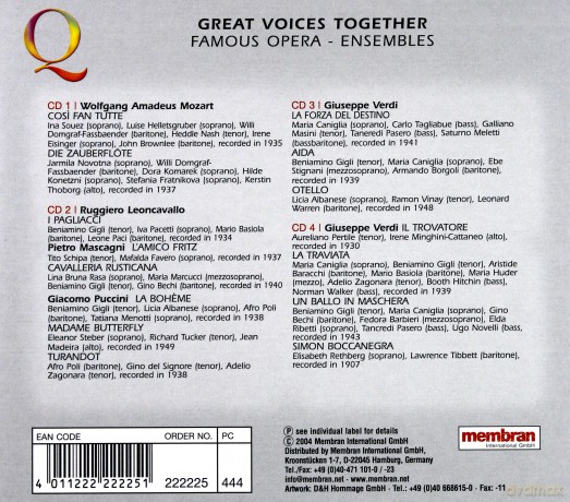 Quadromania: Great Voices Together [4CD]