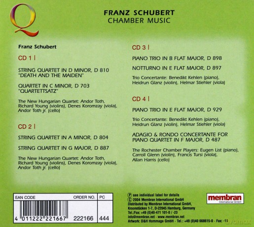 Quadromania: Franz Schubert [4CD]
