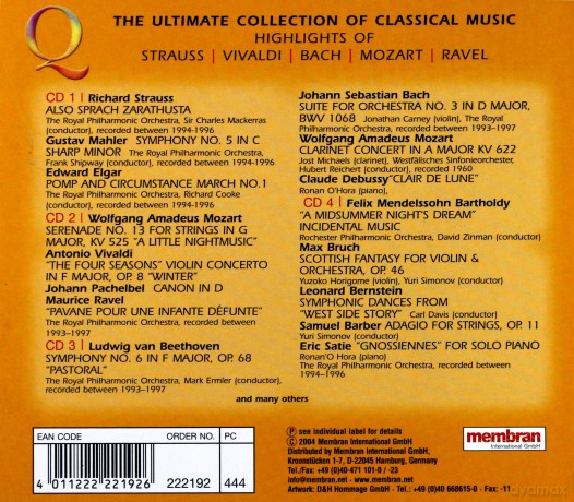 Quadromania: The Ultimate Collection of Classical Music [4CD]