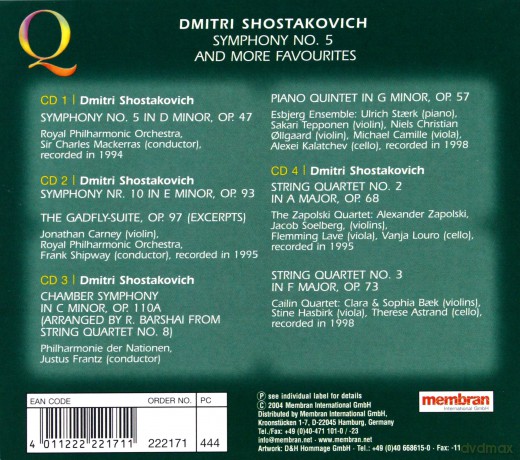 Quadromania: Dmitri Shostakovich [4CD]