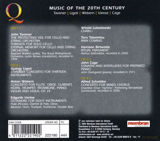 Quadromania: Music of the 20th Century [4CD]