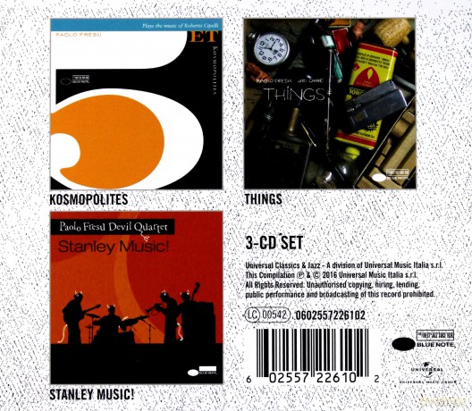 Paolo Fresu: 3 Essential Albums (Kosmopolities, Things, Stanley Music) [3CD]