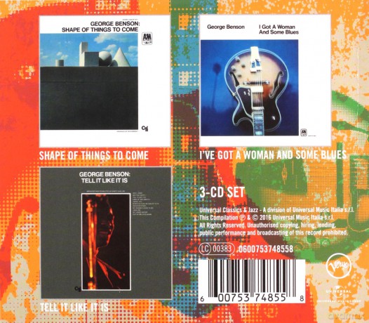 George Benson: 3 Essential Albums (Shae Of Things, I've Got A Woman And Some Blues, Tell It Like It Is) [3CD]