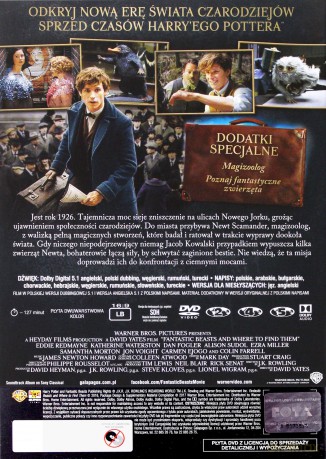 Fantastyczne zwierzęta i jak je znaleźć / Zbrodnie Grindelwalda Pakiet [2DVD]