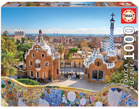 EDUCA 1000 el. Barcelona widok z parku Guell [PUZZLE]