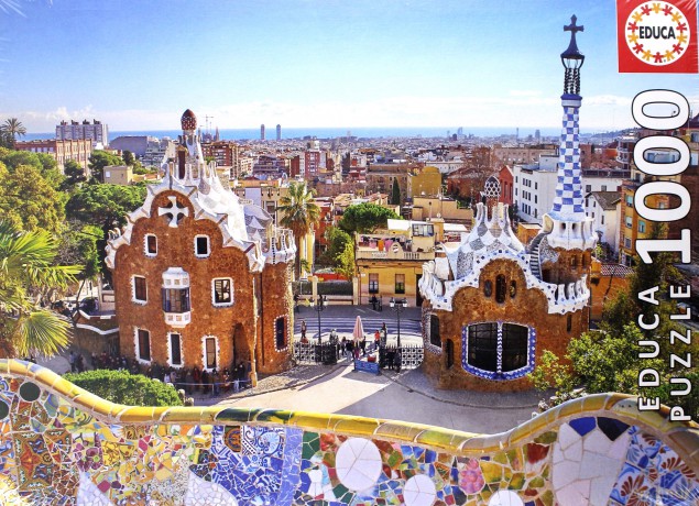EDUCA 1000 el. Barcelona widok z parku Guell [PUZZLE]
