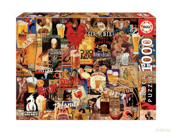 EDUCA 1000 el. Kolaż piwo [PUZZLE]
