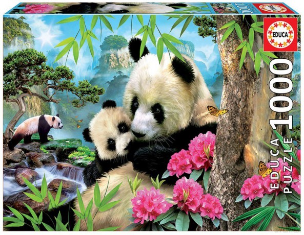 EDUCA 1000 el. Panda o poranku [PUZZLE]