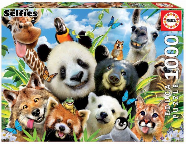 EDUCA 1000 el. Zwierzęta Selfie [PUZZLE]