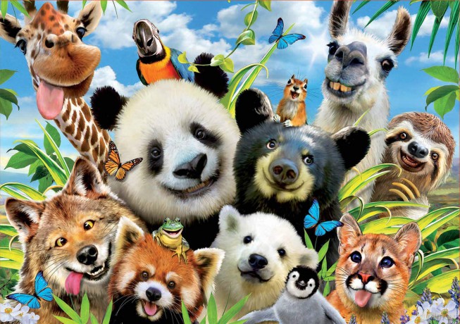 EDUCA 1000 el. Zwierzęta Selfie [PUZZLE]