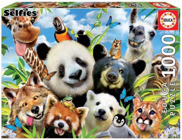EDUCA 1000 el. Zwierzęta Selfie [PUZZLE]
