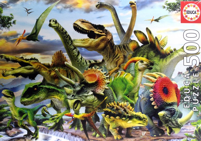 EDUCA 500 el. Dinozaury [PUZZLE]