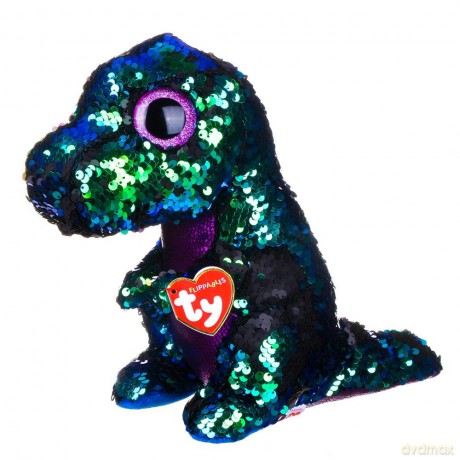 Maskotka TY Beanie Boos Flippables - Cekinowy dinozaur 24 cm