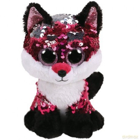 Maskotka TY Beanie Boos Flippables - Cekinowy lis 24 cm