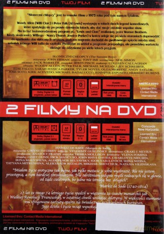 Słoneczni chłopcy / Markiz de Sade [DVD]