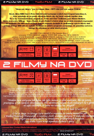 Słoneczni chłopcy / Markiz de Sade [DVD]