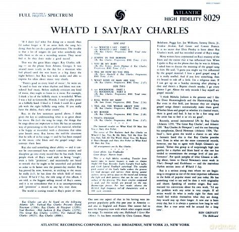 Ray Charles: What'd I Say (Mono) [Winyl]