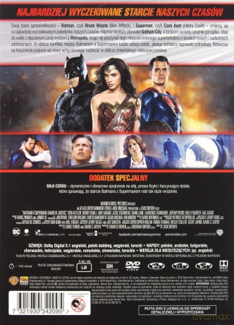 Batman v Superman: Świt sprawiedliwości (Kolekcja DC) [2DVD]