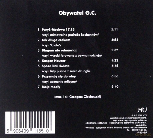 Obywatel GC: Obywatel GC (reedycja 2019) [CD]