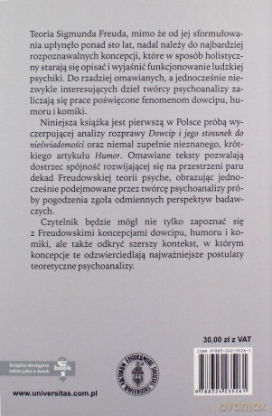 Sigmunda Freuda teoria dowcipu, humoru i komiki - Dariusz Grabowski [KSIĄŻKA]