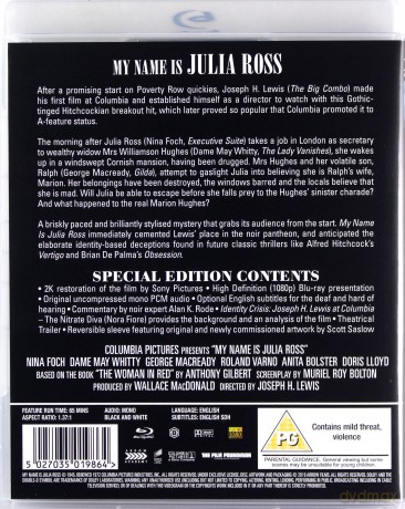 My Name Is Julia Ross [Blu-Ray]
