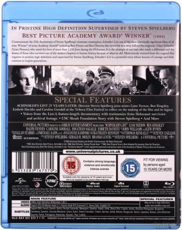 Schindler's List (25th Anniversary Edition) [2xBlu-Ray]