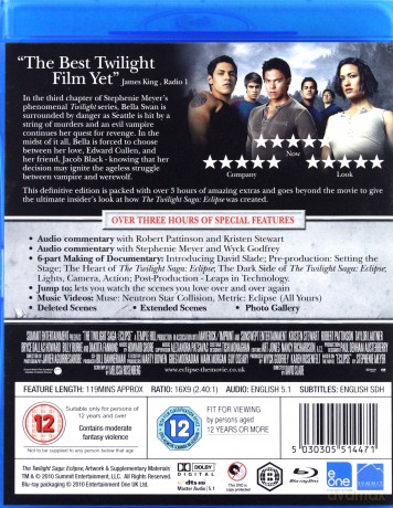 Twilight Saga Eclipse (Saga Zmierzch: Zaćmienie) [Blu-Ray]