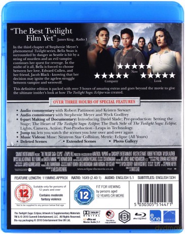 Twilight Saga Eclipse (Saga Zmierzch: Zaćmienie) [Blu-Ray]