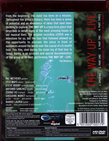 Pat Metheny Group: The Way Up Live [HD-DVD]