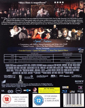 Anonymous (Anonimus) [Blu-Ray]